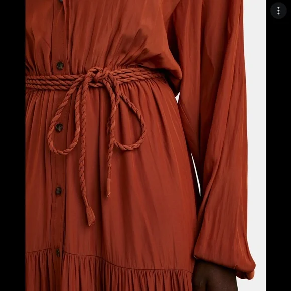 NWT! A.L.C. Jenine Belted Midi Dress - Picture 4 of 14